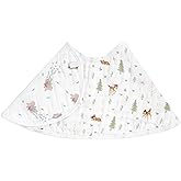 aden + anais Essentials Disney Baby Burpy Baby Bib, 100% Cotton Muslin, Soft Absorbent 4 Layers, Multi-Use Burp Cloth and Bib, 22.5” X 11”, Single, Disney + Friends