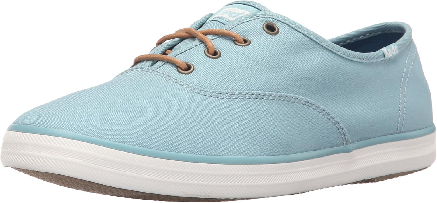 keds women's champion light blue oxford sneaker