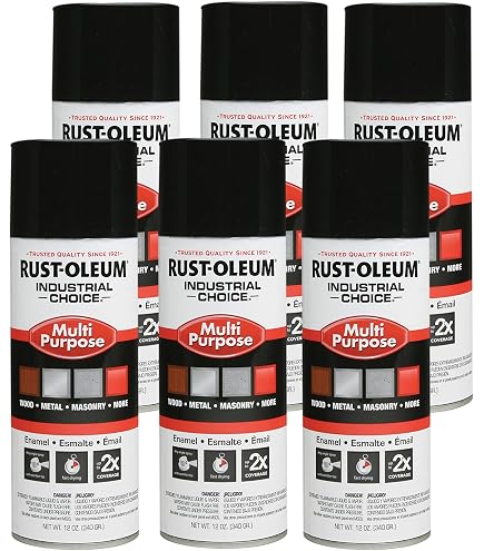 猫A Rust-Oleum 214645-6PK Industrial Choice 1600 System Multi-Purpose