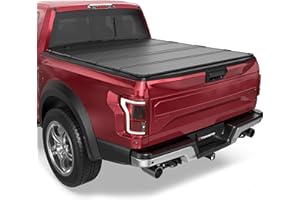 TITANICMOTOR Hard Quad Fold Aluminum Truck Bed Tonneau Cover Compatible for 2015-2024 Ford F-150 F150 Styleside 4-Fold 5.5FT 67Inch