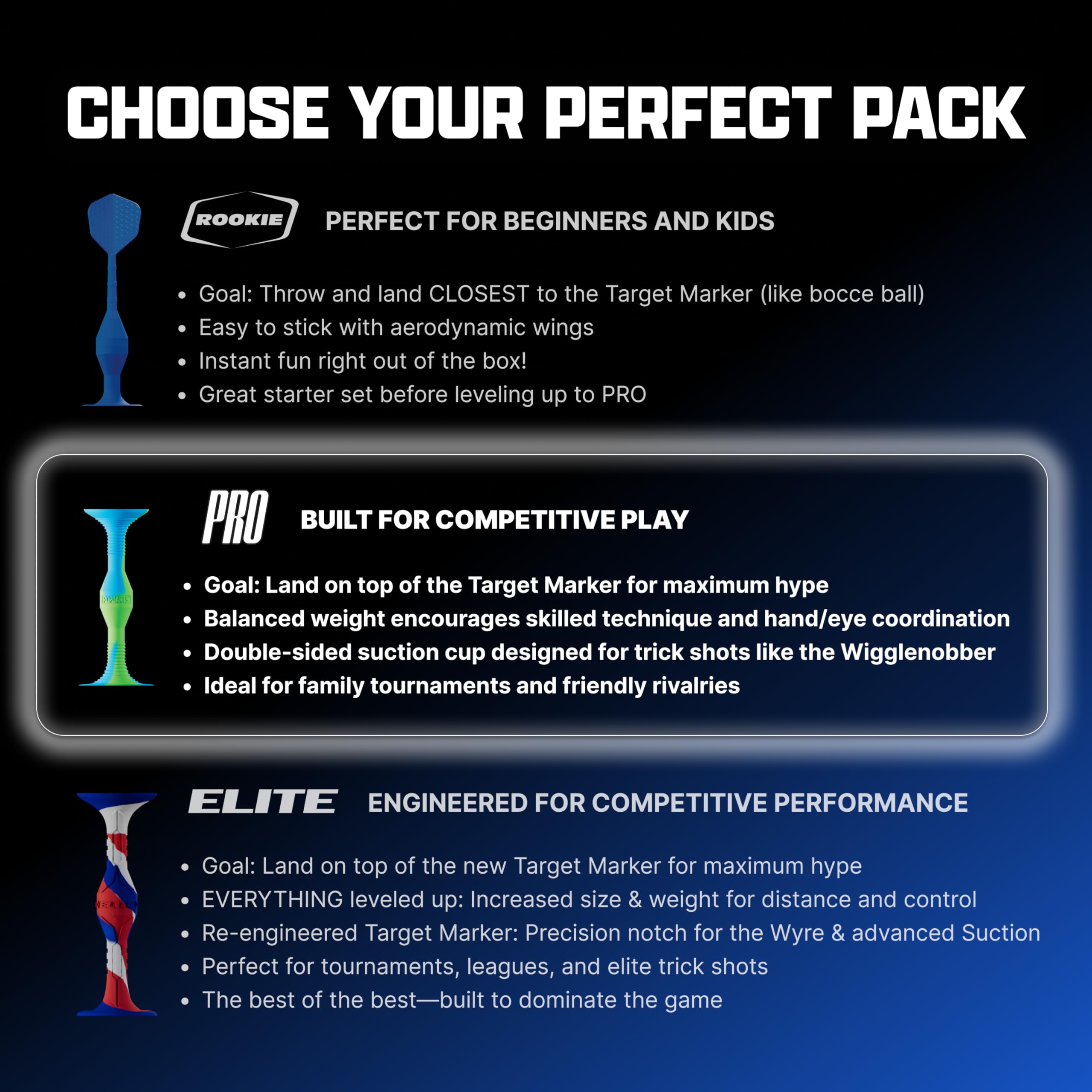 Popdarts Pro Pack (Blue and Green) - Indoor, Outdoor Suction Cup Throwing Game - Competition with a POP
