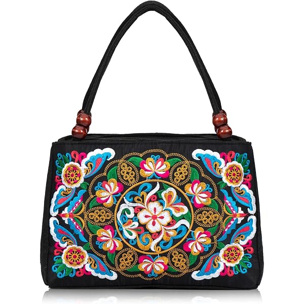 Large Women's Printed Shoulder Bag - Weekend Travel & Work Tote, Faux Leather