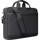 RAINYEAR 15.6 Inch Laptop Bag Laptop Shoulder Bag for Men, Expandable Waterproof Laptop Messenger Bag Large Capacity Computer Laptop Briefcase with Pockets for Travel Business Work Office, Black