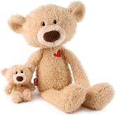 GUND Near or Far Bears, 16-Inch Voice Memo Bear &amp; Keychain Bear Set Ages 1+ | Small Voice Box Records Heartfelt Messages To Comfort Separation Anxiety; Includes Two Soft Cuddly Matching Bears for Ages 1+