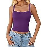 Avidlove Camisole Tops for Women Lace Tank Top Y2k Square Neck Undershirts Going Out Summer Tops 2025 Trendy