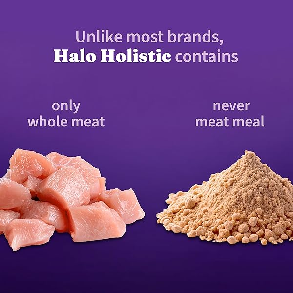 HALO HOLISTIC PUPPY FOOD, CAGE FREE CHICKEN & BROWN RICE RECIPE, HEALTHY GRAINS DRY DOG FOOD, COMPLETE DIGESTIVE HEALTH, 3.5 LB BAG