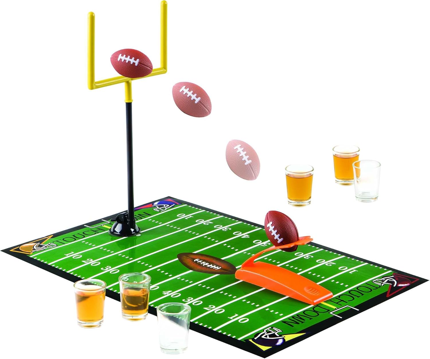 Home Essentials 3700G House of Games-Football Game with 6 Shot Glasses