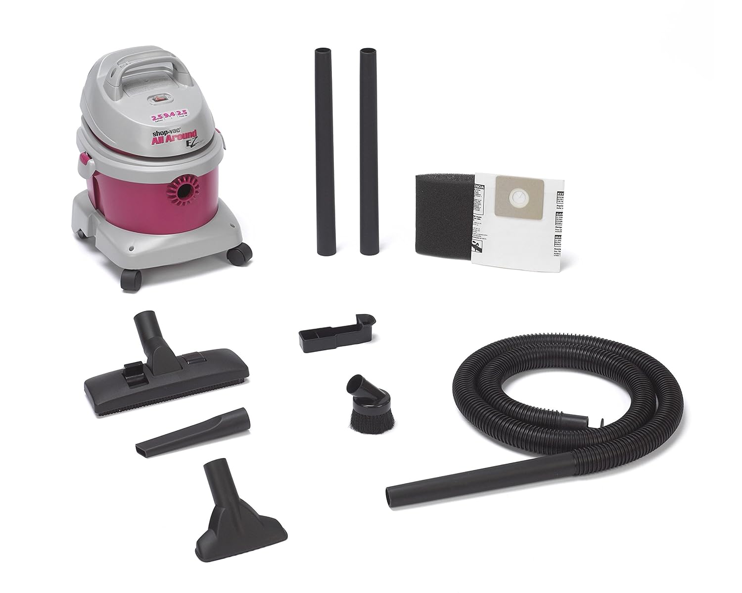 Amazon.com: Shop-Vac 5895200 2.5-Peak Horsepower AllAround EZ Series Wet/Dry  Vacuum 2.5-Gallon With Extension Wands, Tool Storage & Wall Bracket, ...