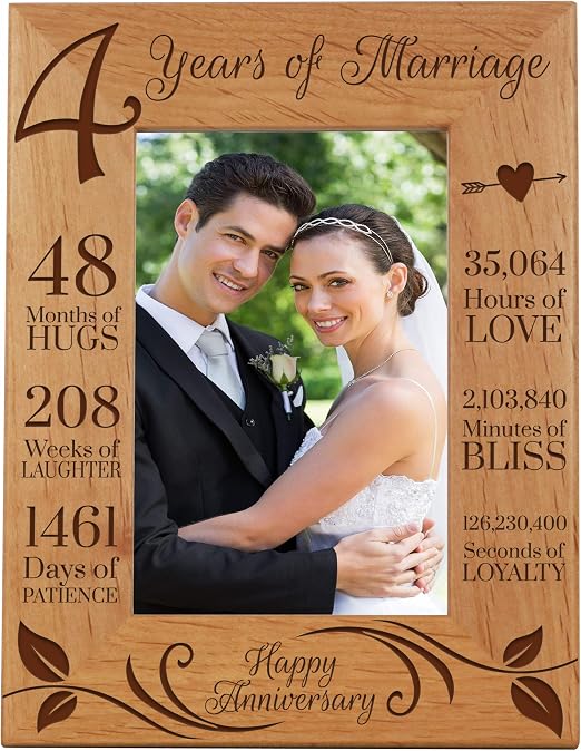 Amazon Com Lifesong Milestones 4th Anniversary Picture Frame 4