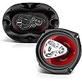 BOSS Audio Systems CH6950 Chaos Series 6 x 9 Inch Car Audio Door Speakers - 600 Watts Max, 5 Way, Full Range, Coaxial, Sold in Pairs, Hook Up to Stereo and Amplifier, Tweeters