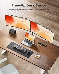 ErGear Dual Monitor Stand, Heavy Duty Adjustable