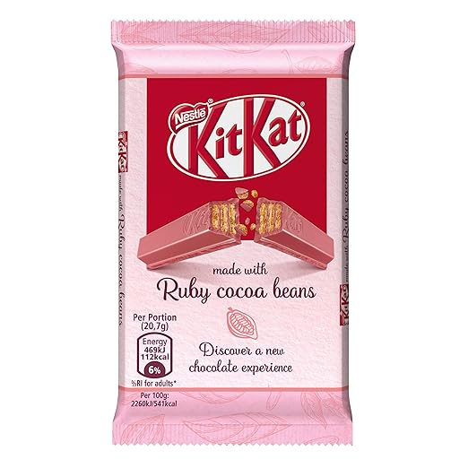 Kit Kat Ruby Cocoa Beans Chocolate Bar 41 5 G Pack Of 3 Amazon In Grocery Gourmet Foods