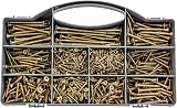 BLOSTM 780PC Wood Screws Assortment Zinc Plated Screw Box Organizer view 8