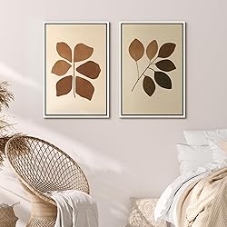 MUDECOR Framed Canvas Print Wall Art Set Minimal