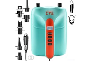 Swonder 20PSI High Pressure Digital Electric Air Pump for Stand Up Paddle Board | Kayak | Tent, SUP Inflator with Intelligent Dual Stage & Auto-Off, Two Colors