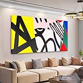 Tsomzxng Large Abstract Wall Art For Living Room Prints Artwork Abstract Canvas Art Wall Decor Colorful Wall Art Modern Painting Decor Picture For Bedroom Hotel Office Home Artwork 29x58 Inch