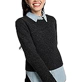 Pendleton Women's Shetland Crew, 100% Soft Knit Wool Pullover, Classic Crewneck, Relaxed Fit, Comfortable Long-Sleeve Top