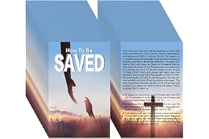 Noveread 200 Pcs Gospel Tract Card Salvation Cards Pocket Holy Postcard Prayer Postcards Christian Inspirational Bible Verses Bookmark for Christian Gift(Elegant Color,How to Be Saved)