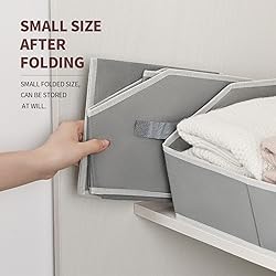 Homsorout Trapezoid Storage Baskets for Shelves