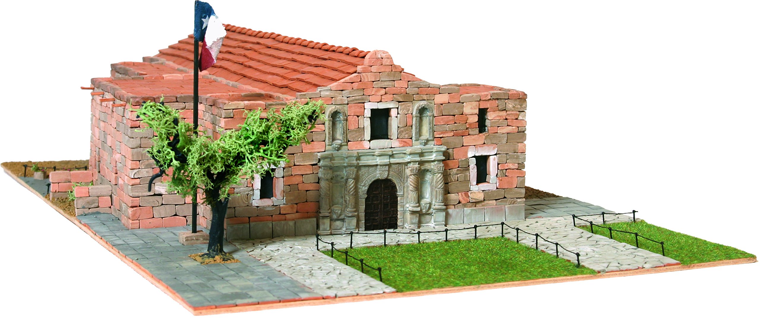 Domus Kits Domus Kits40550 Geography Spanish Mission S. Antonio De Valero (The Alamo) Model, Scale 1:87, Multicoloured