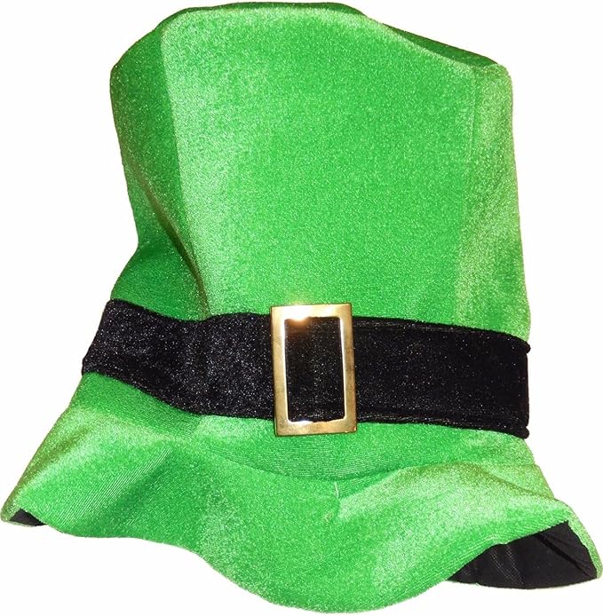 Rimi Hanger Mens Irish Green Top Hat With Black Band Womens ST Patrick