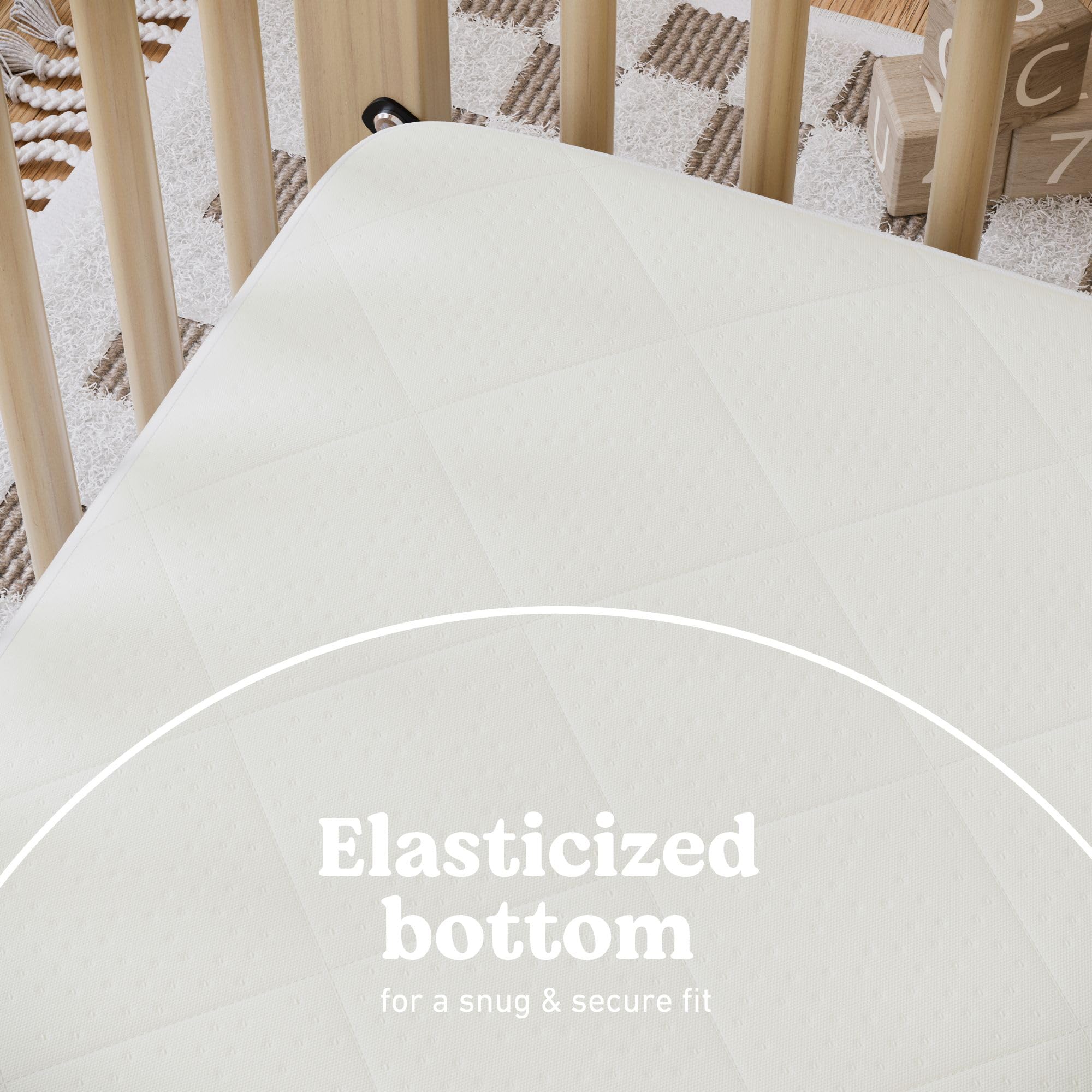 Graco Premium Waterproof Crib and Toddler Mattress Protector (2 Pack) – GREENGUARD Gold Certified, Machine-Washable & Dryer-Friendly, Waterproof Sleep Surface, Fits Crib & Mattress
