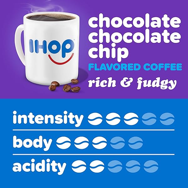 IHOP CHOCOLATE CHOCOLATE CHIP FLAVORED KEURIG K-CUP COFFEE PODS, 10 CT BOX