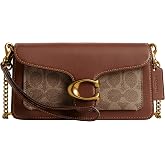 Coach Women's Crystal Signature Suede Tabby Chain Crossbody 19