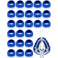 Sosation 24 Pack Mask Liners Full Face Reusable Soft Mask Covers Reduce Air Leaks and Blisters Washable Cushion Covers(Blue)