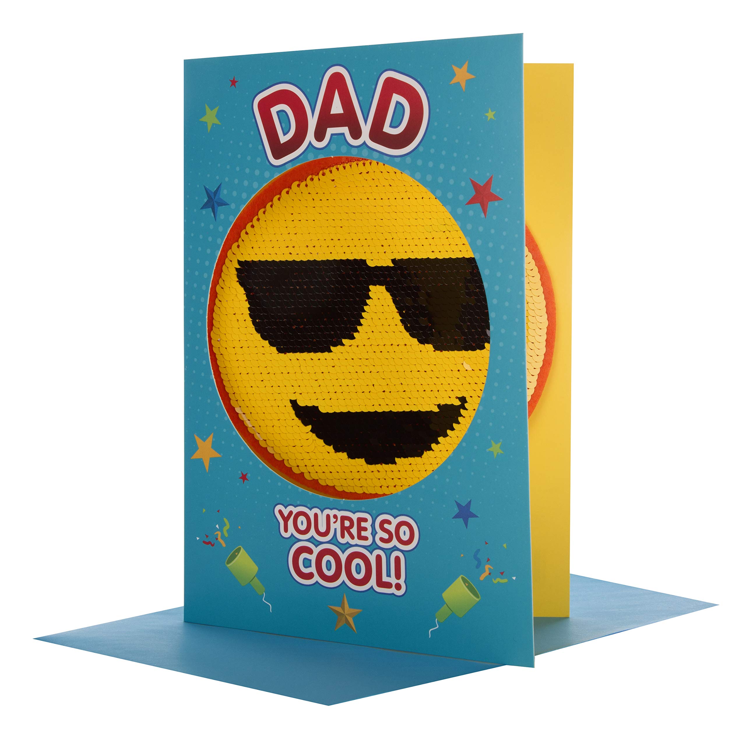 Hallmark Dad Father's Day Card 'Reversible Sequin Keepsake' - Medium