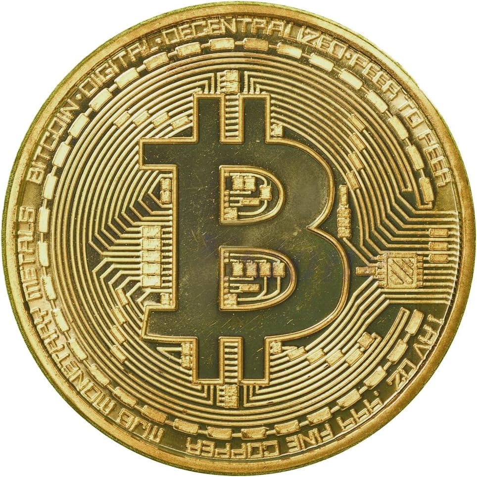 Bitcoin Collectable Rare Commemorative Gold Coin (1 Coin)