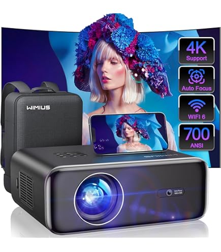 Amazon.com: Mini Projector with Rechargeable Battery, Wimius Q2 