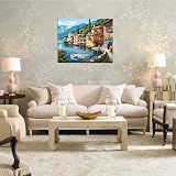 Kaieteur Painting by Numbers Kit 16x20 Sea View DIY Canvas with 24 Colors view 3