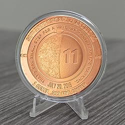 Apollo 11 Commemorative 1 oz .999 Pure Copper Round