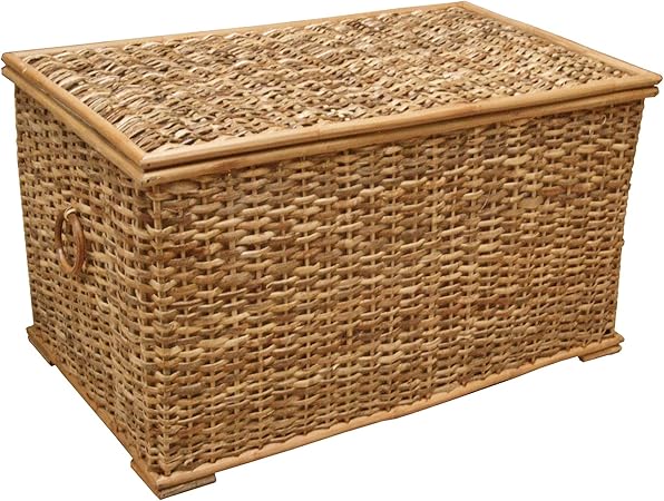large wicker toy chest