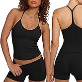 SUUKSESS Women Sexy Workout Sets Padded Sports Bra High Waisted Shorts Outfits