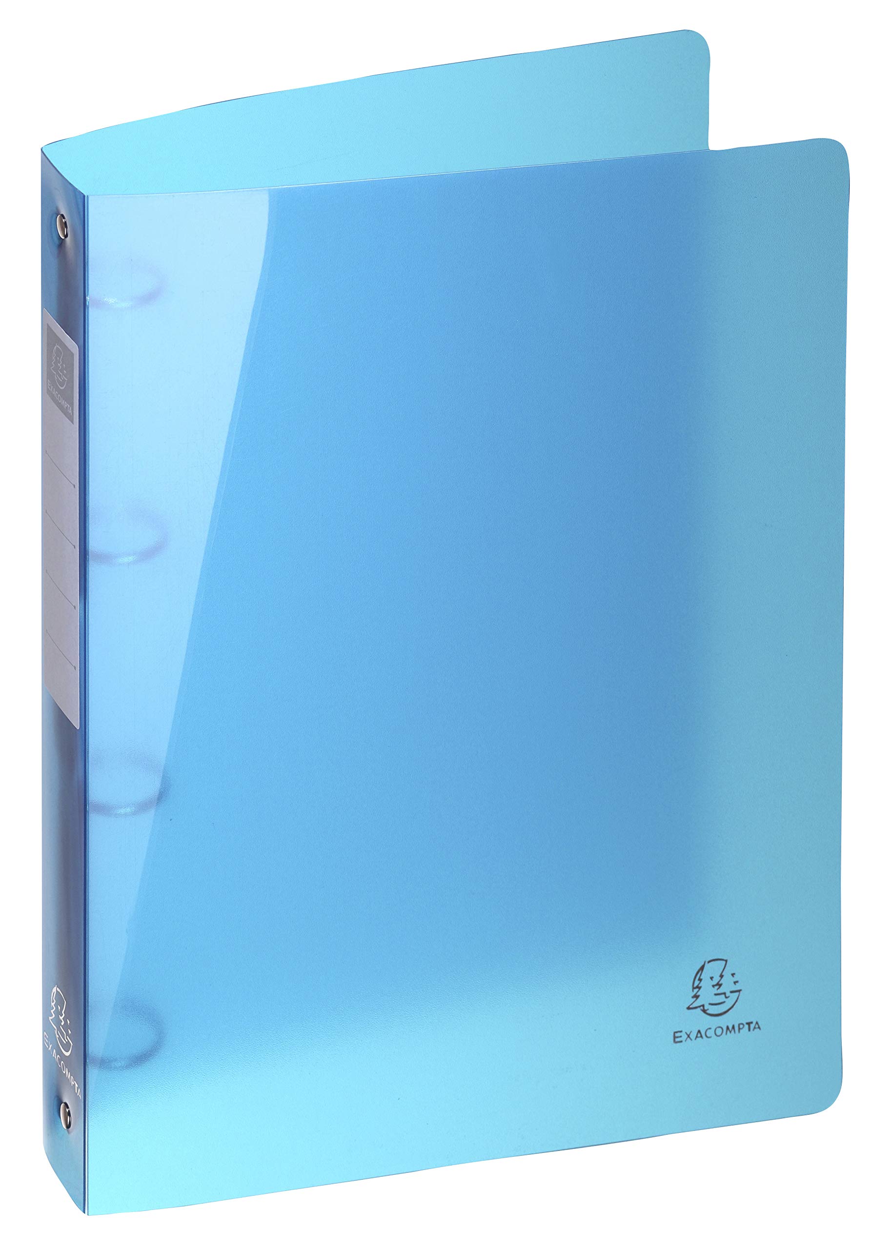 Exacompta - Ref. 51780E - Set of 5 Iderama semi-rigid PP binders - 4 round rings diameter 30mm-Back 40mm - External dimensions: 32x26.8 cm - A4 Maxi file format - 5 assorted colors