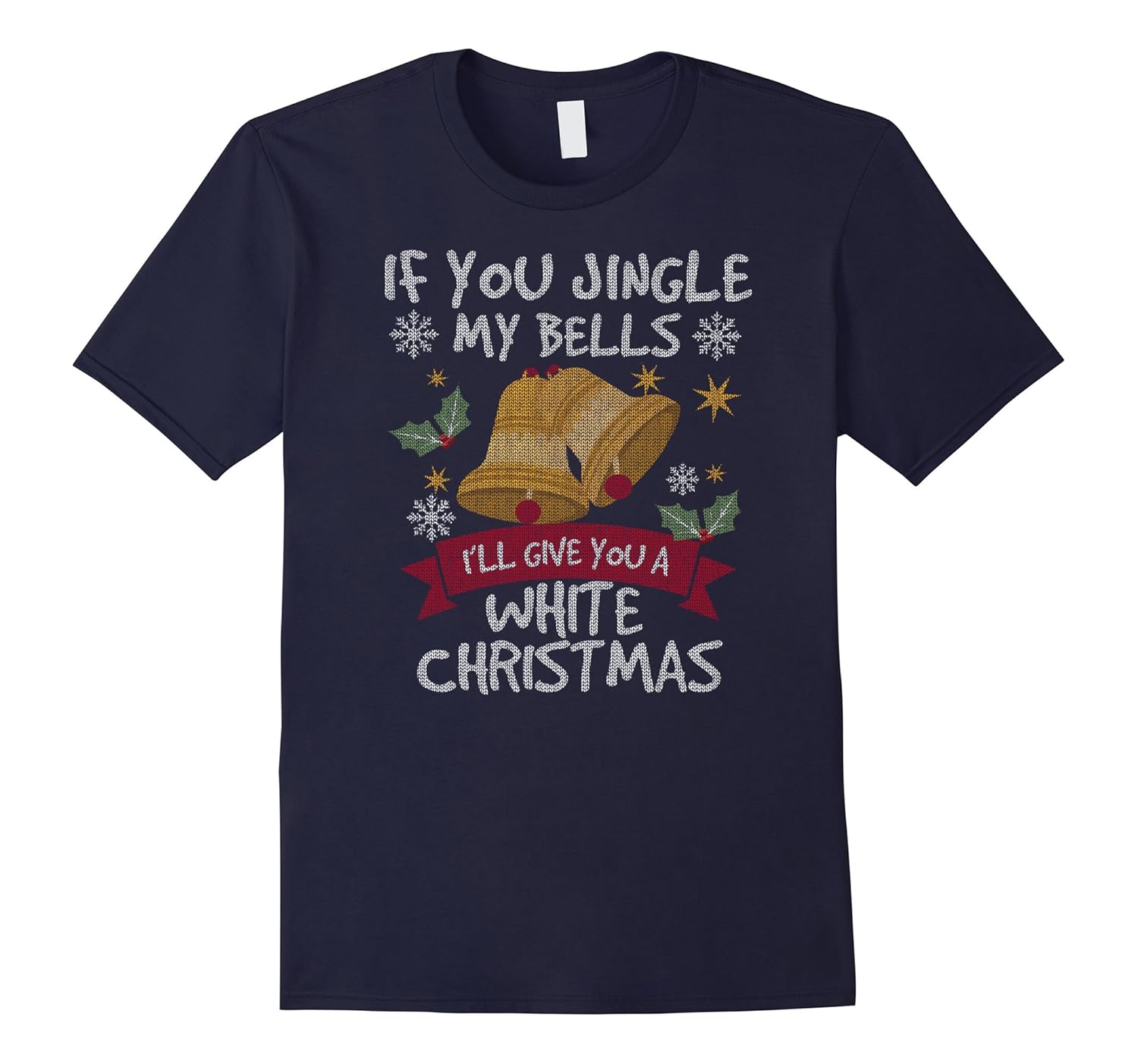 Mens Mens - Jingle My Bells Funny Adult Christmas T-Shirt-ANZ