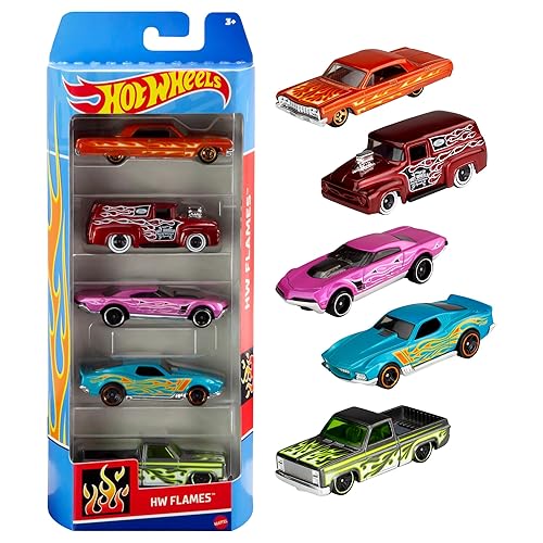 Hot Wheels 1:64 Scale Die-Cast Toy Cars 5-Pack, Set of Toy Race Cars, Hot  Rods, Character Cars, Rescue or Pick-Up Trucks (Styles May Vary) in Kuwait 