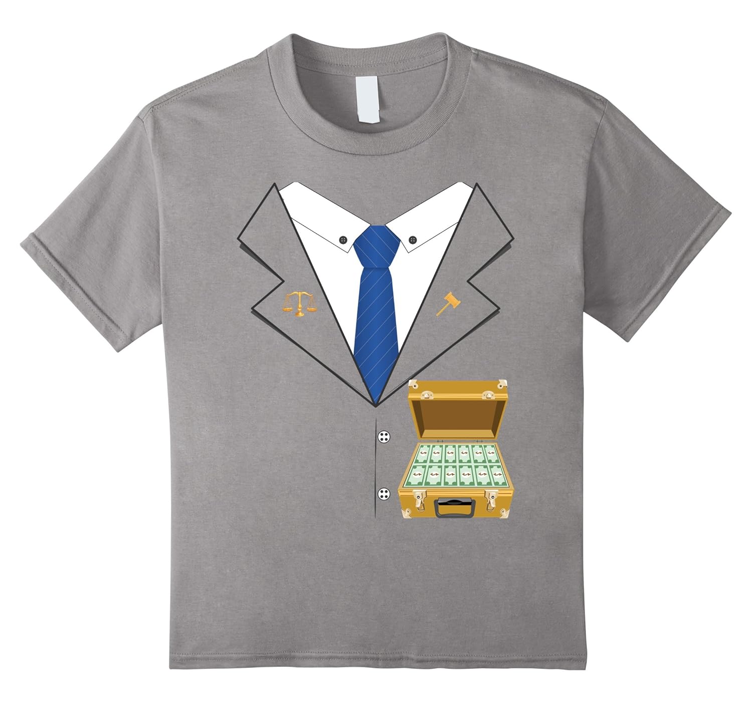 Funny Lawyer Halloween Costume T-shirt - Money Briefcase