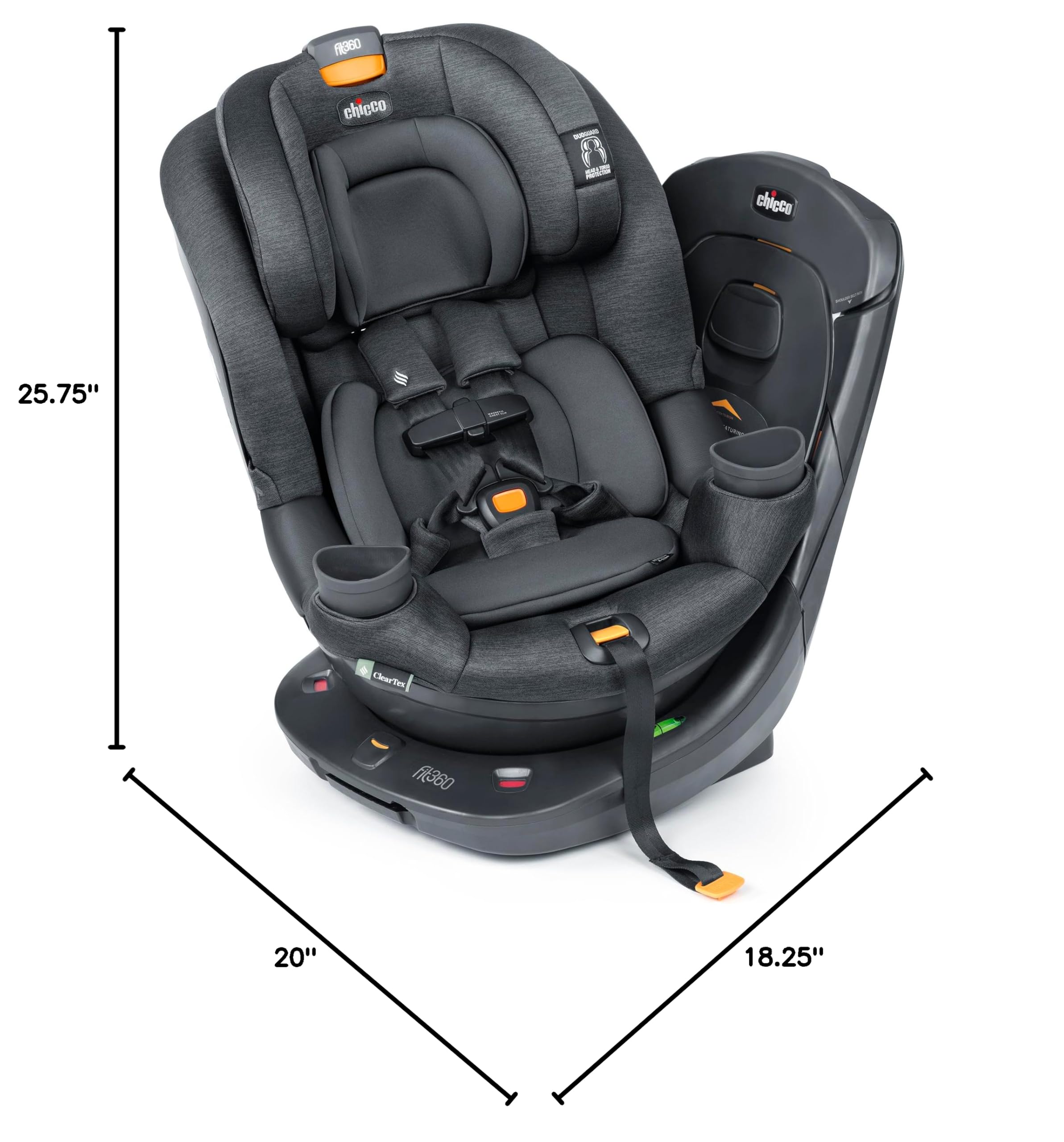 Chicco Fit360 ClearTex Rotating Convertible Car Seat