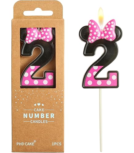 ミニー キャンドル Amazon.com: Minnie Mouse Forever Pink Birthday Candle - 4