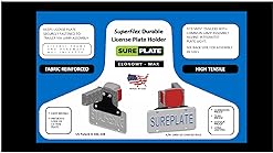 Sureplate Tm Trailer Em Rubber License Plate Holder Bracket Economy Max