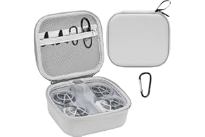 FPVtosky Carrying Case for DJI NEO, Porable Travel Storage Bag for DJI NEO Drone Aceessories (for DJI NEO, Light Grey)