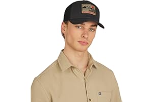 Quiksilver Men's Premium Cotton Adjustable Snap Back Logo Baseball Cap
