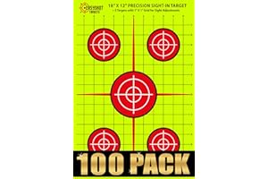 EASYSHOT TARGETS EASYSHOT Gun Targets for Shooting Range – Gun Range Accessories - Paper Targets with 1 x 1-inch Grid High-Contrast Color Targets for Shooting Practice - BB Gun, Rifle, Pistol, Airsoft Outdoor Indoor