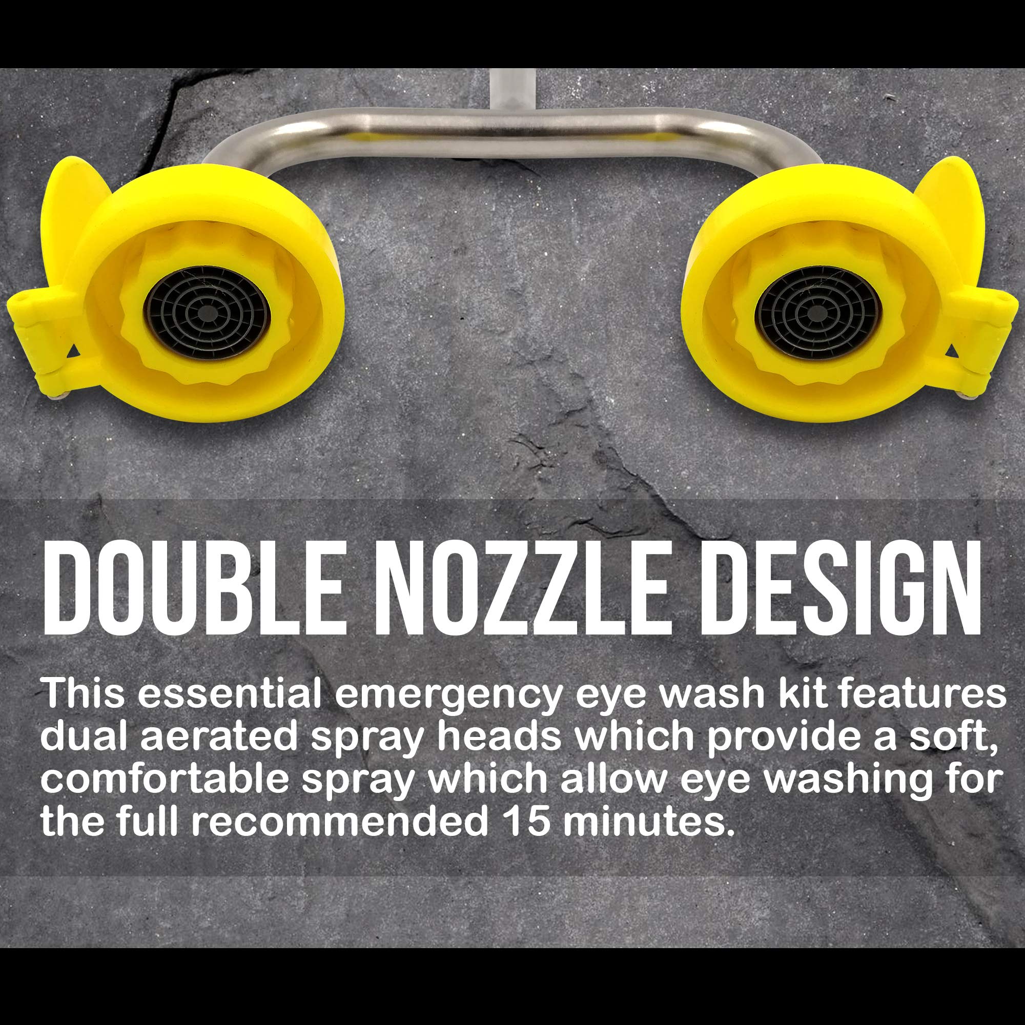 [Premium] Eye Wash Station Wall Mounted Stainless Steel Eyewash