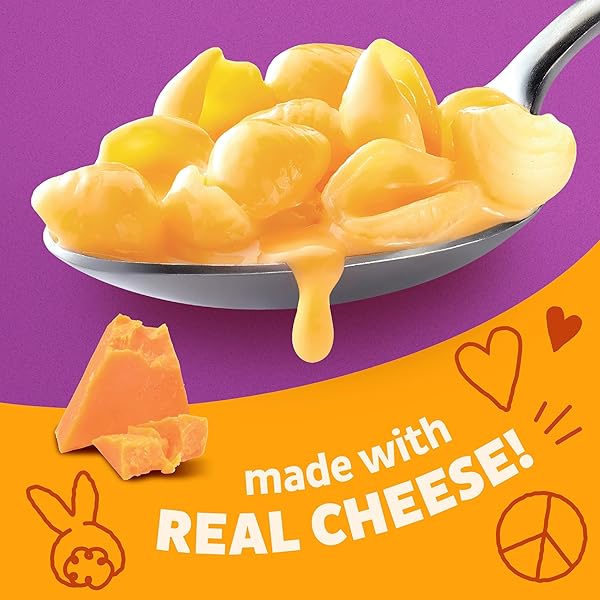 ANNIE’S SHELLS AND REAL AGED CHEDDAR, MADE WITH ORGANIC PASTA AND REAL CHEESE, 4 CT, 24 OZ