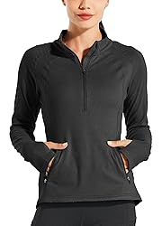 Willit Women's Fleece Running Jacket Pullover