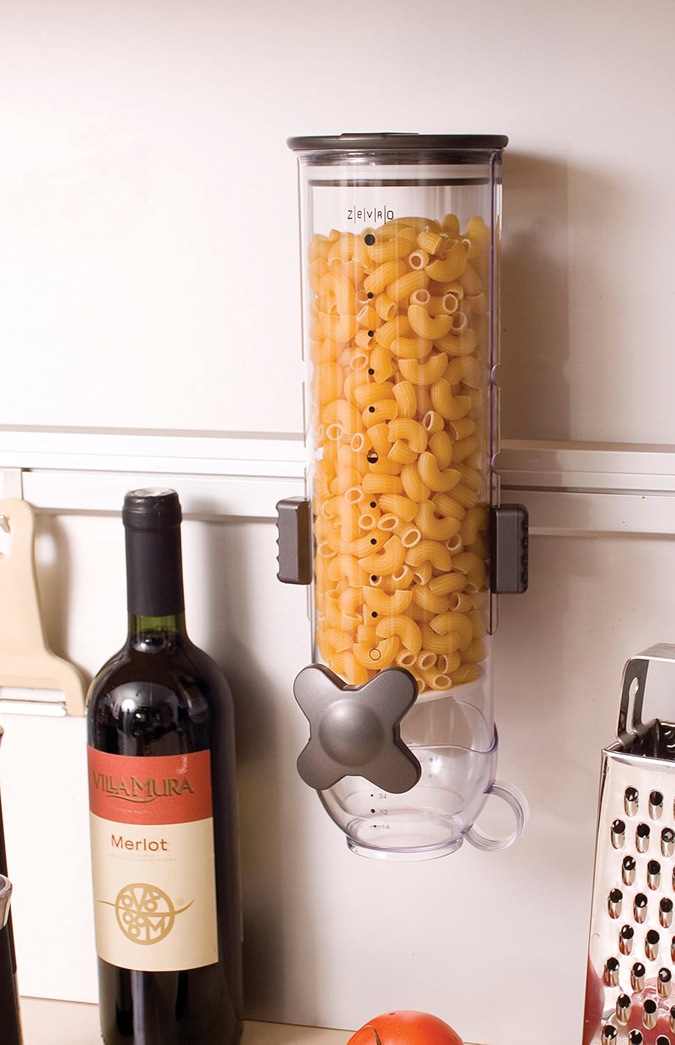 Zevro Indispensable SmartSpace Wall Mount Triple Dry-Food Dispenser: Home & Kitchen